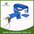 Polyester custom hand phone lanyard with safety buckle